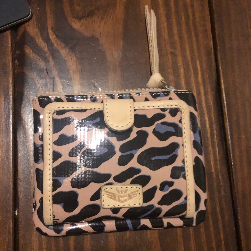 Consuela - blue jag bifold wallet